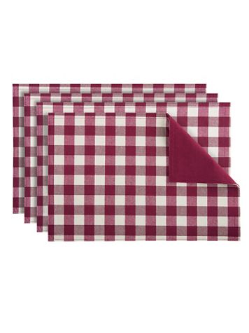 Buffalo Check (Set of 4) Reversible Placemat - Image 1 of 9