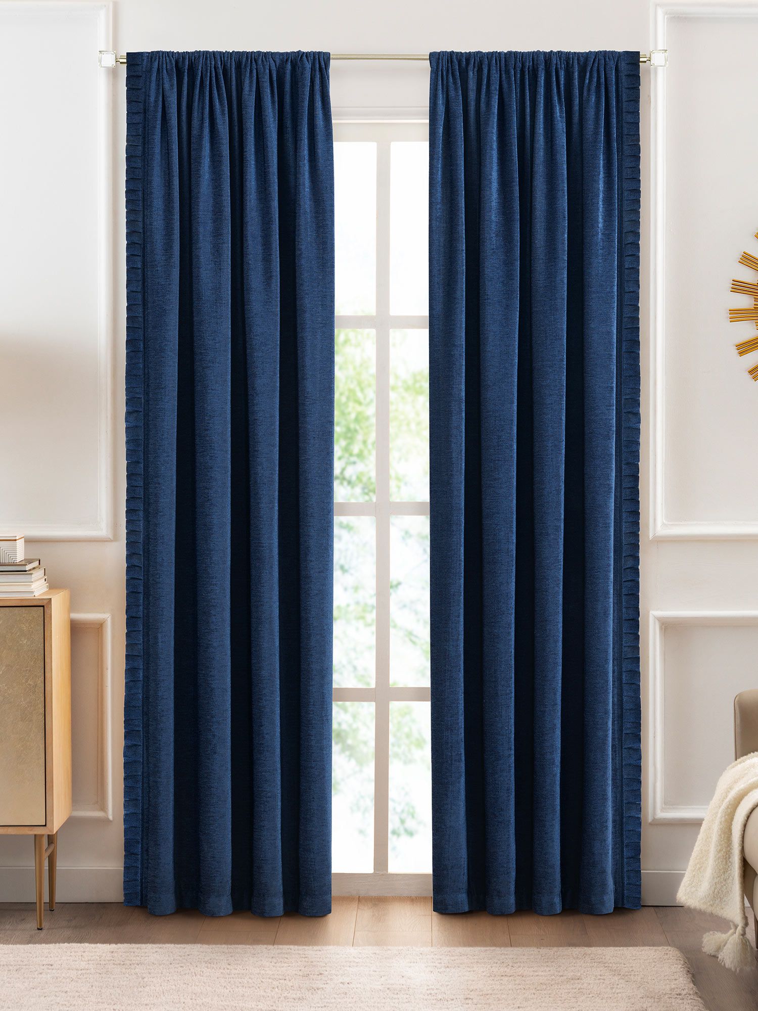 Bordeaux Rod Pocket Window Curtain Panel