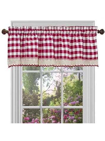 Buffalo Check Window Curtain Valance