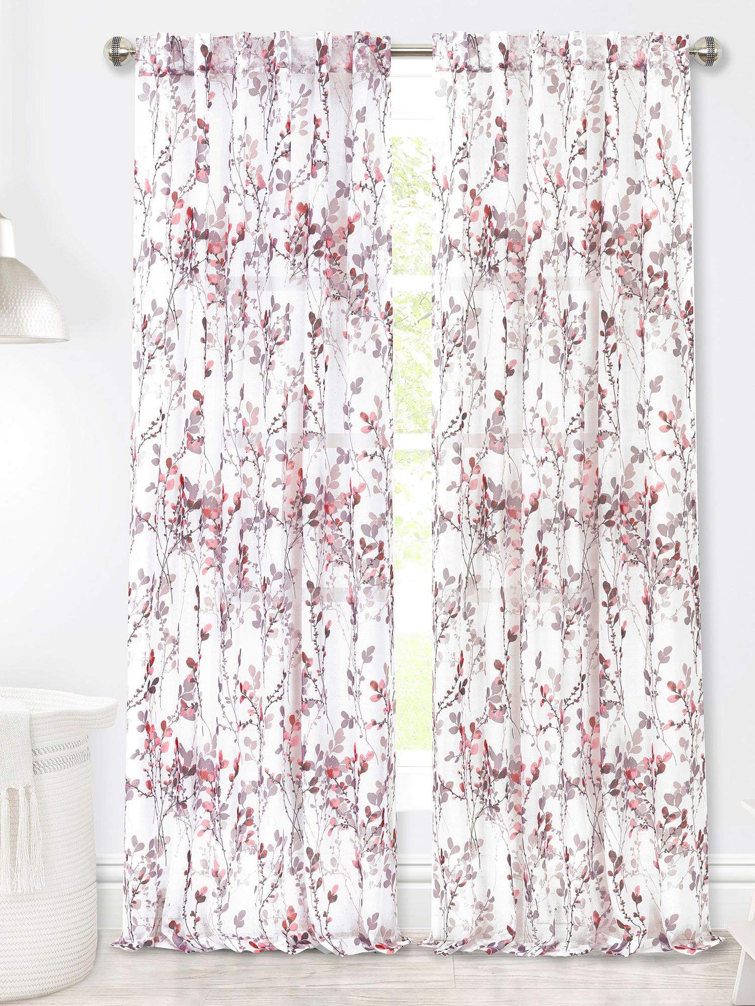 Misty Back Tab Window Curtain Panel