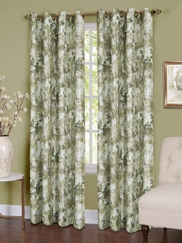 Tranquil Lined Grommet Window Curtain Panel - Image 1 of 5