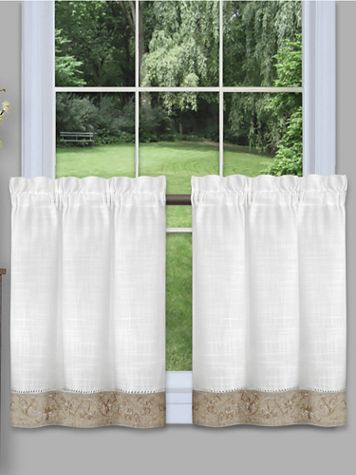 Oakwood Window Curtain Tier Pair - Image 2 of 2