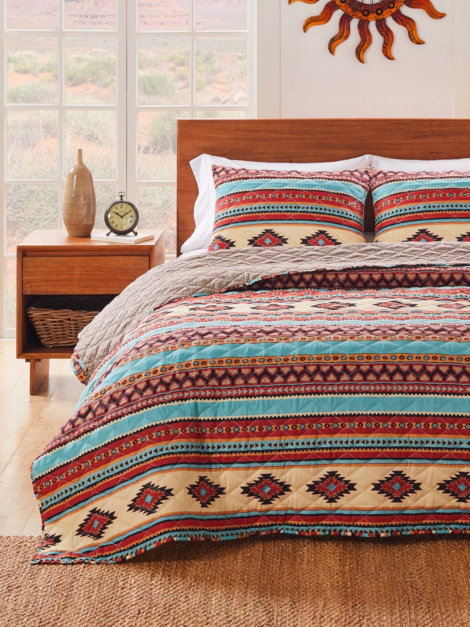 Greenland Home Fashions Red Rock Quilt Set