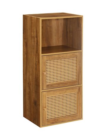 Xtra Storage Weave 2 Door Cabinet with Shelf - Image 1 of 2