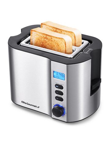 Elite - 2 Slice Digital Stainless Steel Toaster w/ Countdown Timer - Image 2 of 2