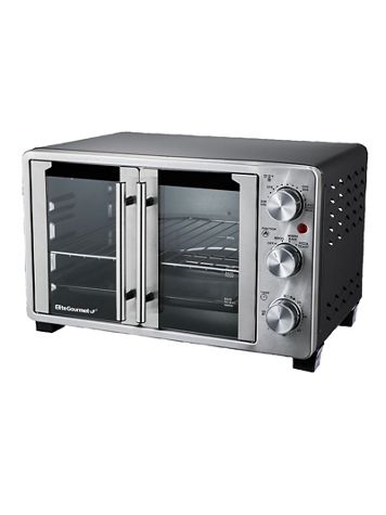 Elite - Double French Door 25-Liter Countertop Toaster Oven - Image 2 of 2