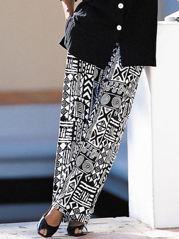 Aztec Print Gauze Pants by Brownstone Studio® - Image 2 of 2