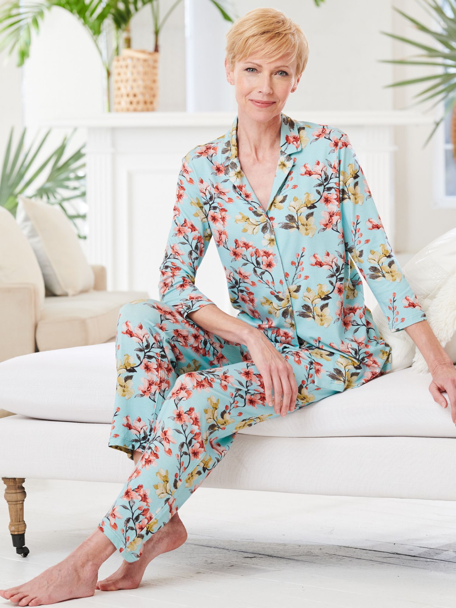 Blossoming Blooms Print Sleep Set