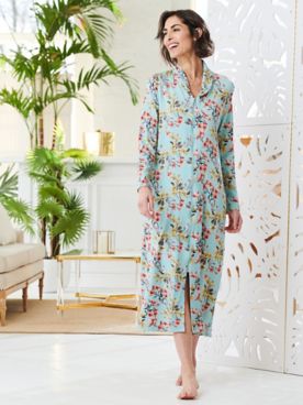 Blossoming Blooms Print Robe