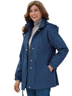 Haband Women’s Three Season Jacket with Zip Out Fleece Liner
