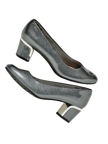 Pewter Deanna Pumps by Soft Style® - Image 1 of 1