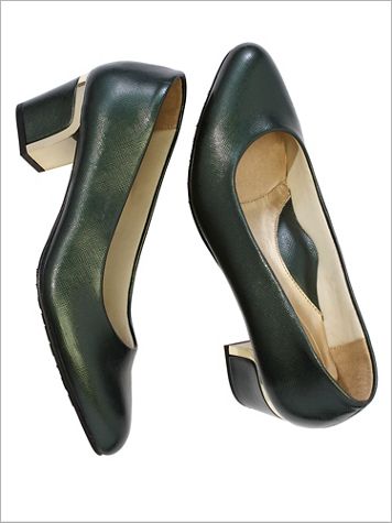 Green Deanna Pumps by Soft Style® - Image 1 of 1