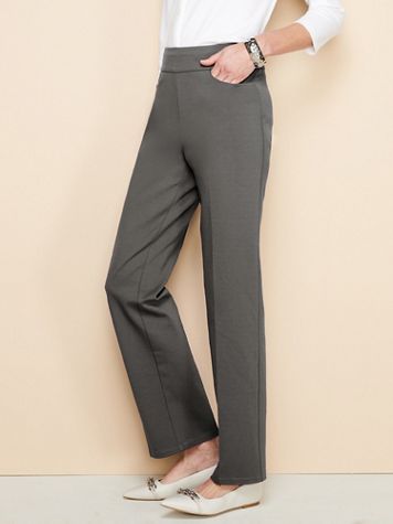 Slimtacular® Ponte Straight Leg Pull-On Pants - Image 1 of 6