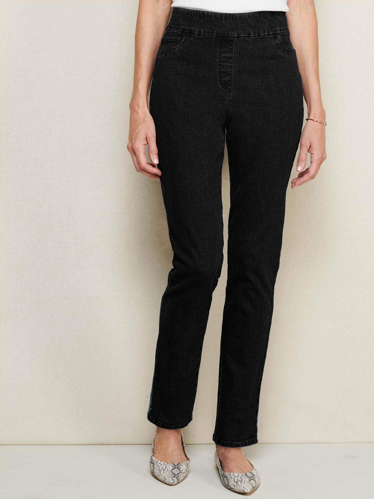 Slimtacular®  Slim-Leg Pull-On Denim Jean
