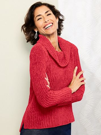 Chenille Cowl Neck Sweater - Image 1 of 7