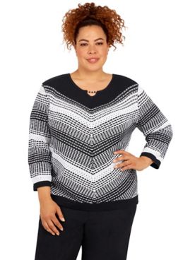 Alfred Dunner® Empire State Painterly Sweater