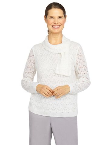 Alfred Dunner® Stonehenge Sweater With Pearl Embellishments - Image 1 of 6