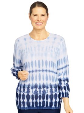 Alfred Dunner® Shenandoah  Valley Ombre Tie Dye Sweater