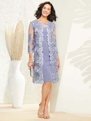 alex evenings lace dress and jacket