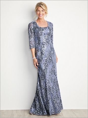 Shimmering Sequin Gown by Alex Evenings - Image 1 of 1