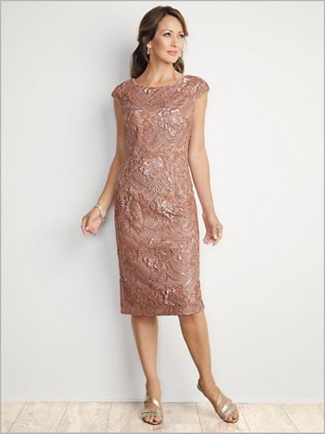 Simply Sequin Sheath Gown by Alex Evenings - Image 1 of 1
