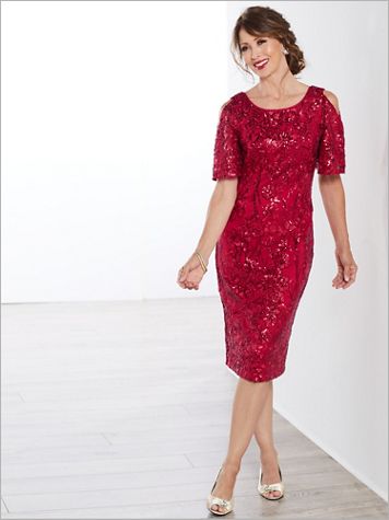 Sassy Sparkle Dress by Alex Evenings - Image 1 of 2