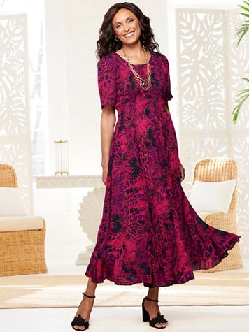Palm Paradise Smocked Dress - Image 3 of 3
