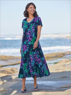 sea floral dress