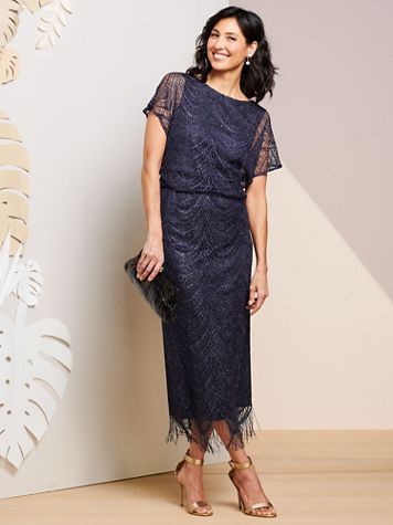 Crochet Blouson Long Dress - Image 2 of 2