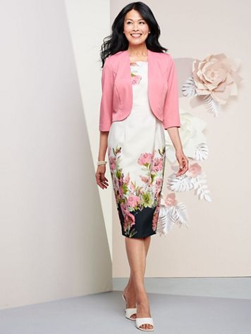 Rose Print Jacket Dress - Image 1 of 2