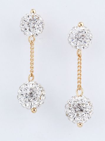 Crystal Ball Earrings - Image 1 of 3