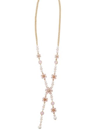 Flowers And Pearls Necklace - Image 1 of 3