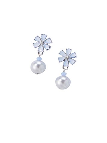 Flowers And Pearls Earrings - Image 1 of 1