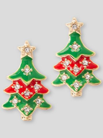 Holiday Tree Earrings - Image 1 of 1