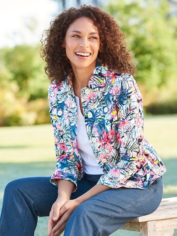 Tropical Punch Print Jacket - Image 1 of 1