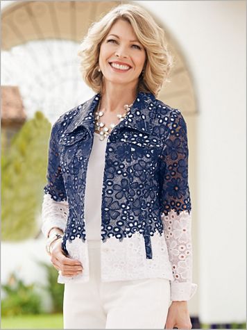 Fabulous Floral Lace Jacket - Image 1 of 2