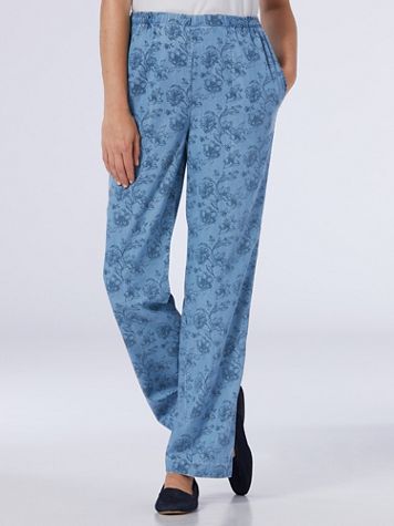 Floral Tencel™ Flat Front Pants - Image 3 of 3