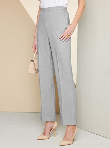 Alfred Dunner Textured Pull-On Pants