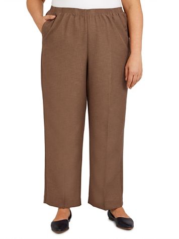 Alfred Dunner Classic Pull-On Textured Proportioned Straight Leg Pants - Image 6 of 6