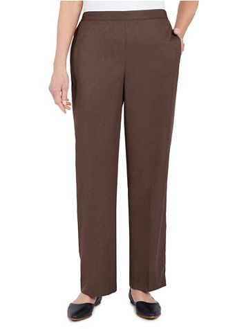 Alfred Dunner® Sorrento Microfiber Twill Medium Pant - Image 1 of 4