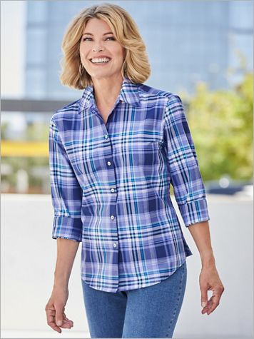 foxcroft plaid shirts