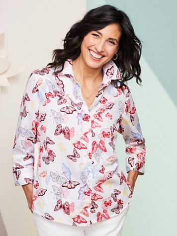 Foxcroft Butterfly Brights Shirt - Image 2 of 2
