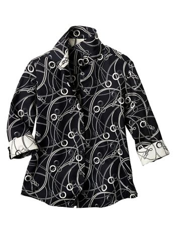 Foxcroft Charmed Print Shirt - Image 3 of 3