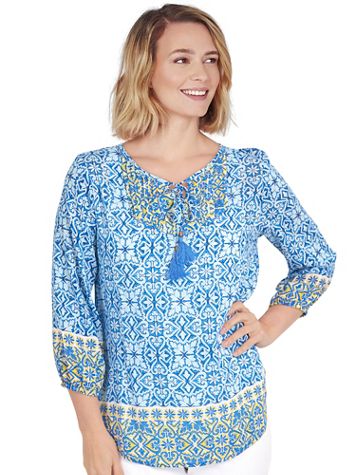 Ruby Rd® Pacific Muse Medallion Print Shirt - Image 2 of 2