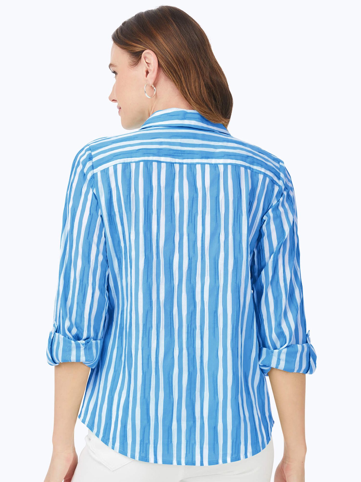 Hampton Long Sleeve Beach Stripe Shirt