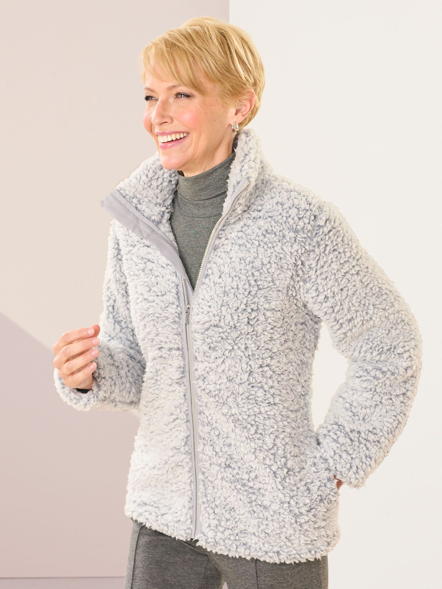 Silver Linings Sherpa Long Sleeve Jacket