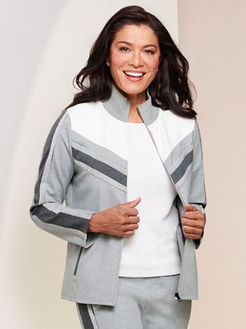 D&D Lifestyle™ Glam Leisure Knit Jacket - Image 1 of 3