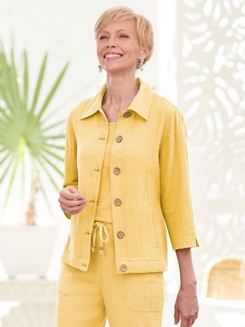 Easy Breezy 3/4 Sleeve Jacket - Image 1 of 5