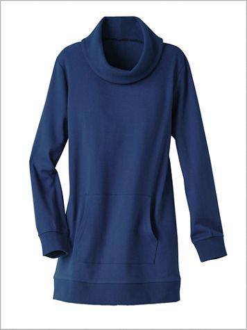 Easy Knit Cowl Neck Tunic by D&D Lifestyle™ - Image 1 of 1