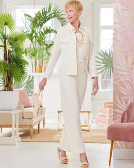Look Of Linen Lace Back Jacket & Look Of Linen Separates